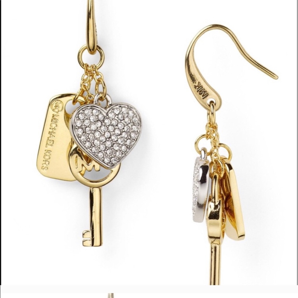 Michael Kors charm drop earrings - Picture 2 of 5